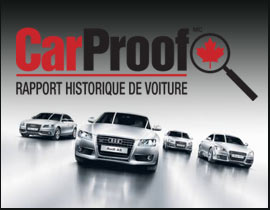 CarProof, rapport historique de voiturem - Audi Prestige DDO CarProof, rapport historique de voiture